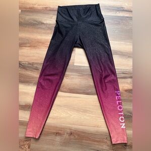 Peloton x WITH Sunrise Fade Sparkle High Waist Leggings Small